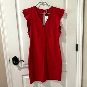 Anthropologie's Yoana Baraschi NWT Red True Love Ruffle Dress NWT